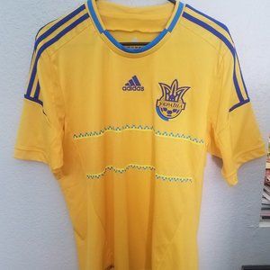 Adidas Ukraine National Team Soccer Jersey Size L